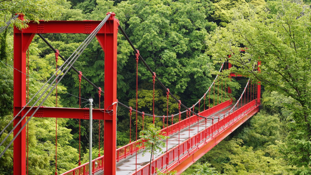 泉自然公園　いずみ橋　吊橋